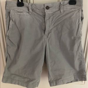 American Eagle Light Gray Chino Shorts